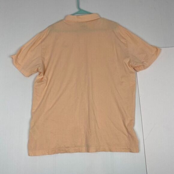 Patagonia Polo Shirt Mens Size XL Light Orange 100% Organic Cotton Lightweight - Picture 11 of 12